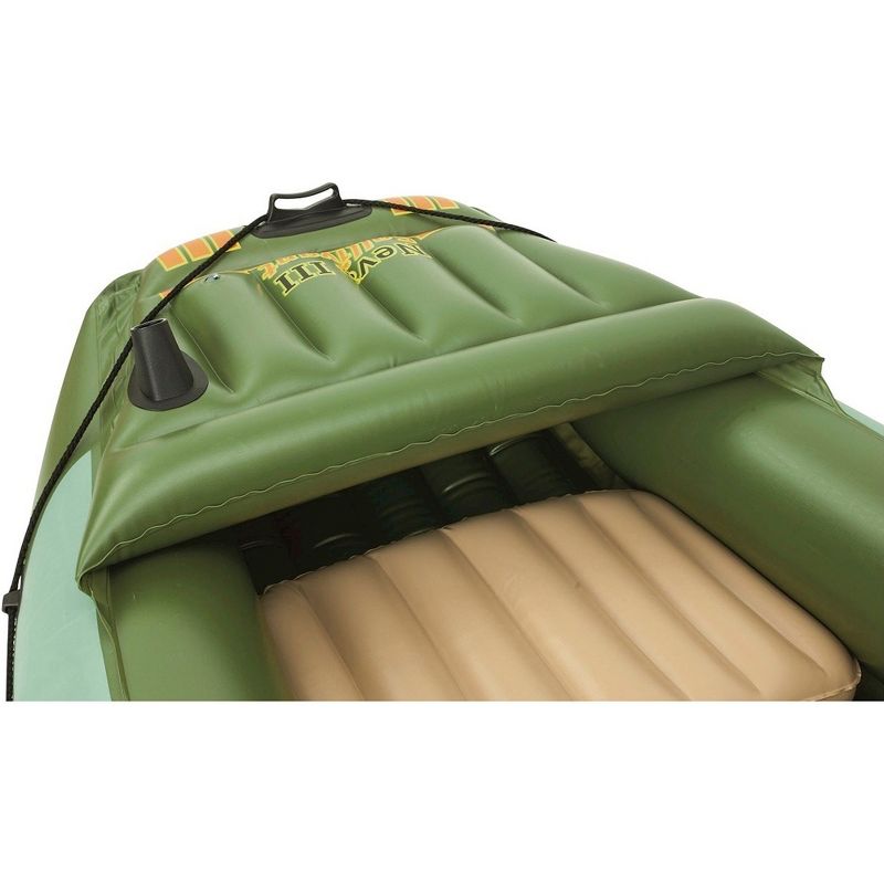 Intex Excursion 5 Person Inflatable Raft, 2 Oars and 2 Red Life Jackets, L/XL