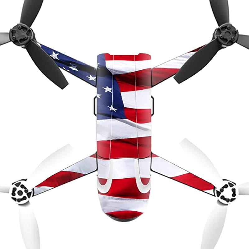 Skin Compatible with Parrot Bebop 2 Quadcopter Drone wrap Cover Sticker Skins American Flag