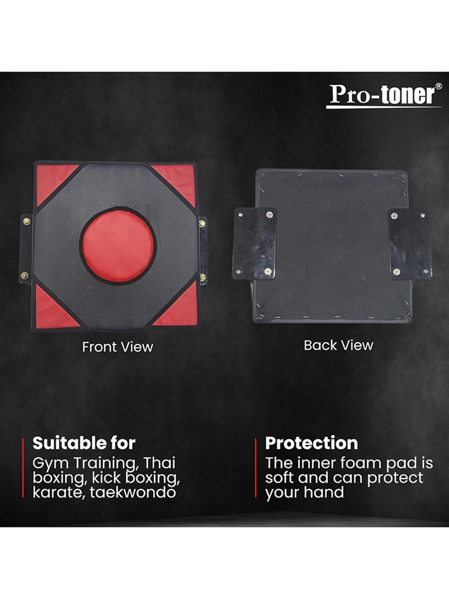 Protoner Wall Punching Bag (Black & Red)