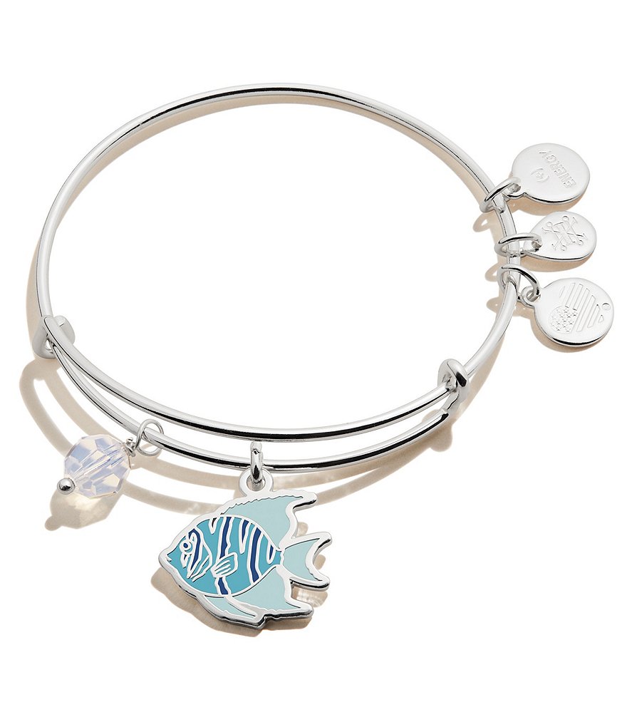 Alex and Ani Trop Fish Charm Bangle Bracelet