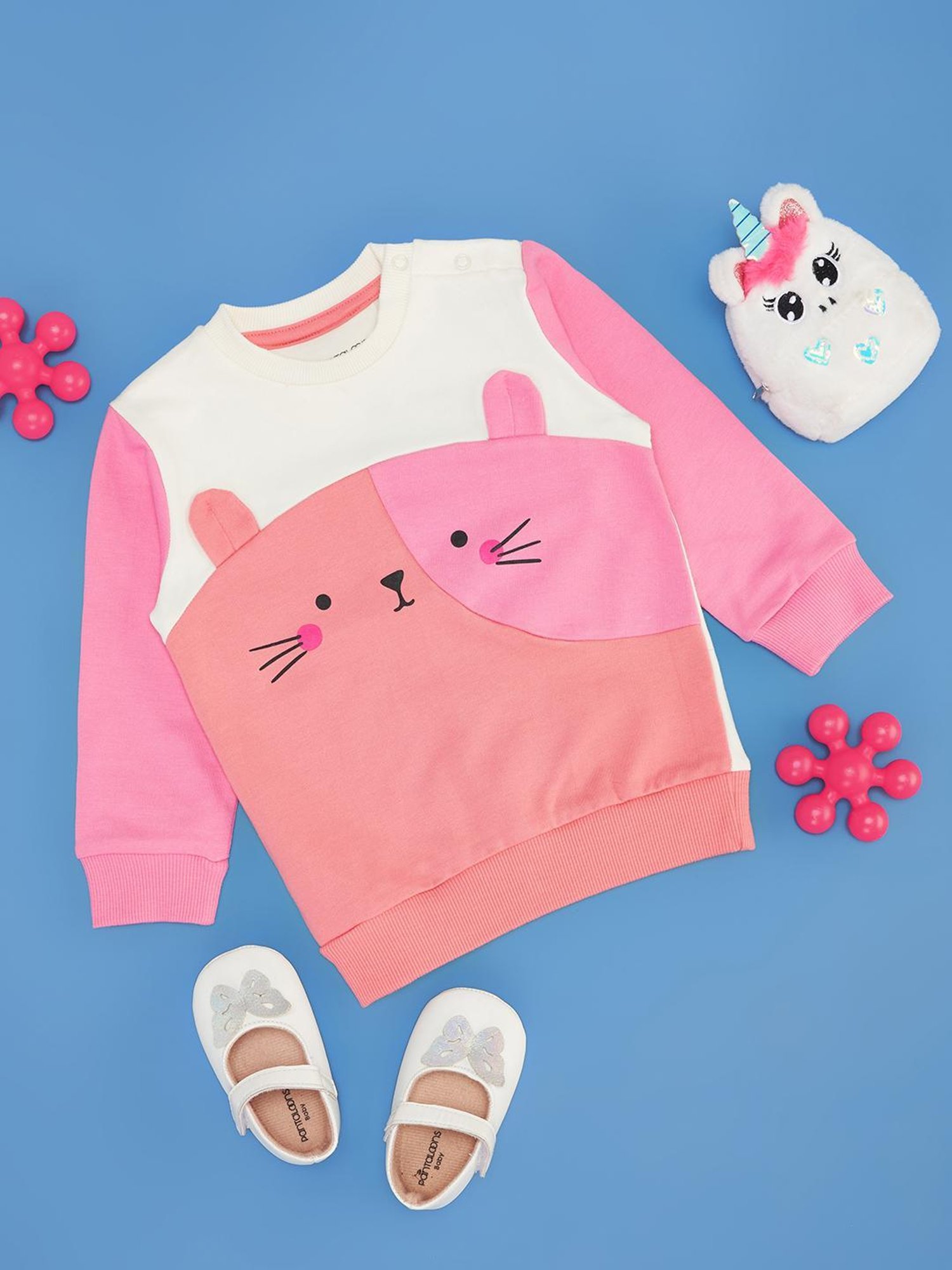 Pantaloons Baby Pink Sweatshirt