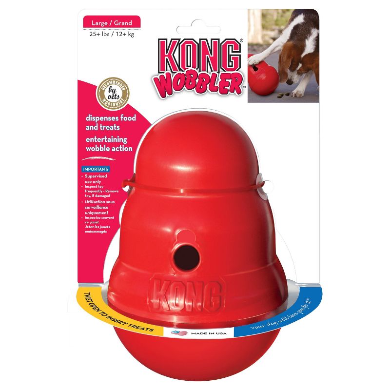 KONG Wobbler Treat Dispenser Dog Toy - L
