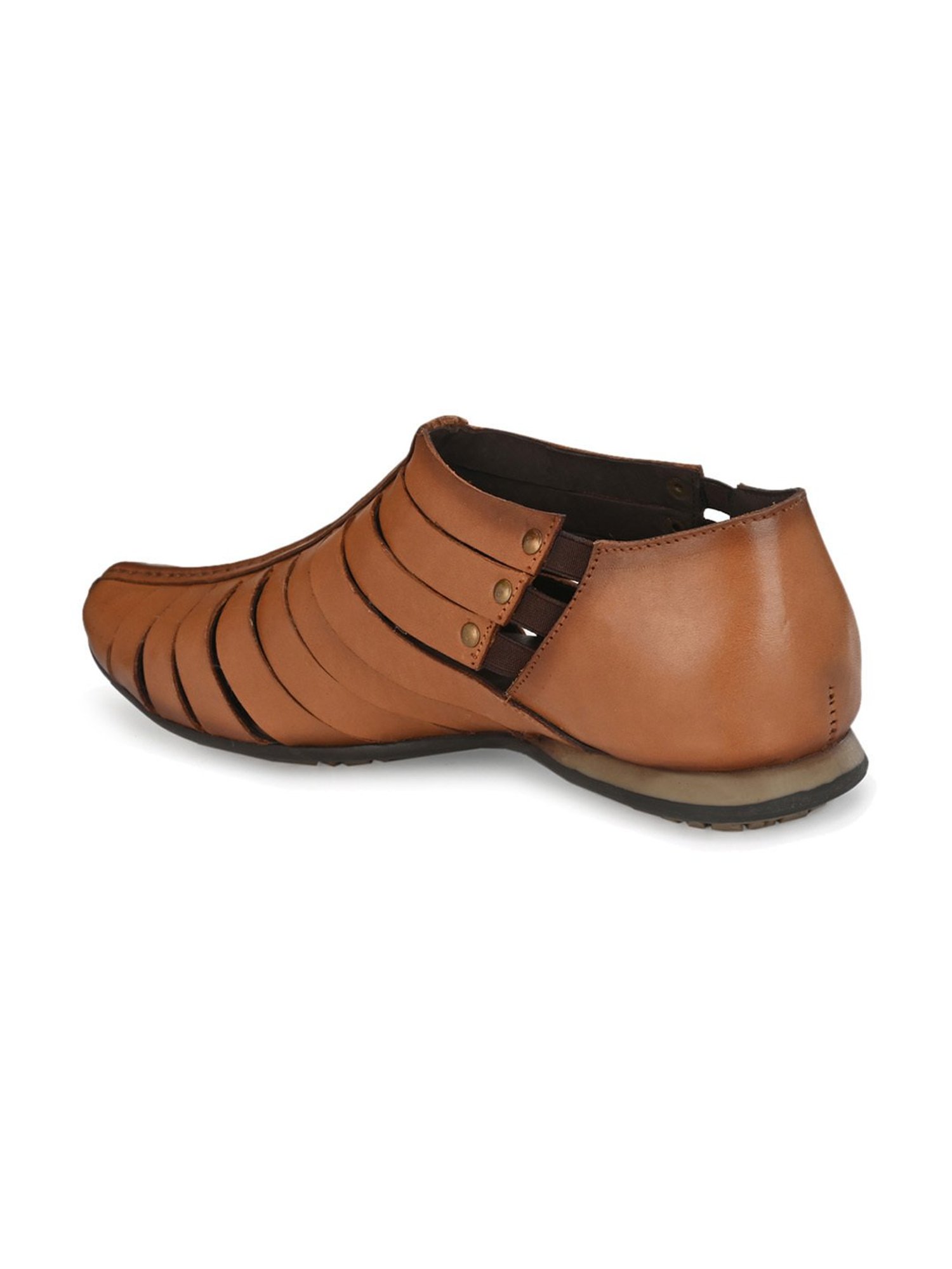 Hitz Men's Tan Casual Slip-ons