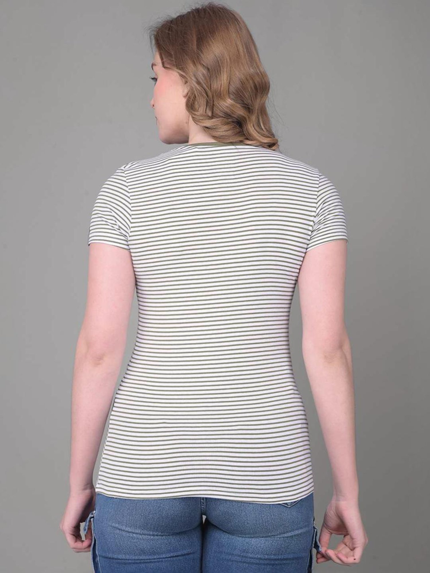 Dollar Blue & Pink Cotton Striped Sports T-Shirt - Pack Of 3