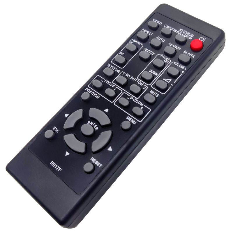INTECHING R017F Projector Remote Control for Hitachi BZ-1, CP-A221N, CP-A222WN, CP-A301N, CP-A302WN, CP-A352WN, CP-AW2519N, CP-AW251N, CP-AW252WN, CP-AW312WN, CP-D27WN, CP-D32WN, CP-DW25WN