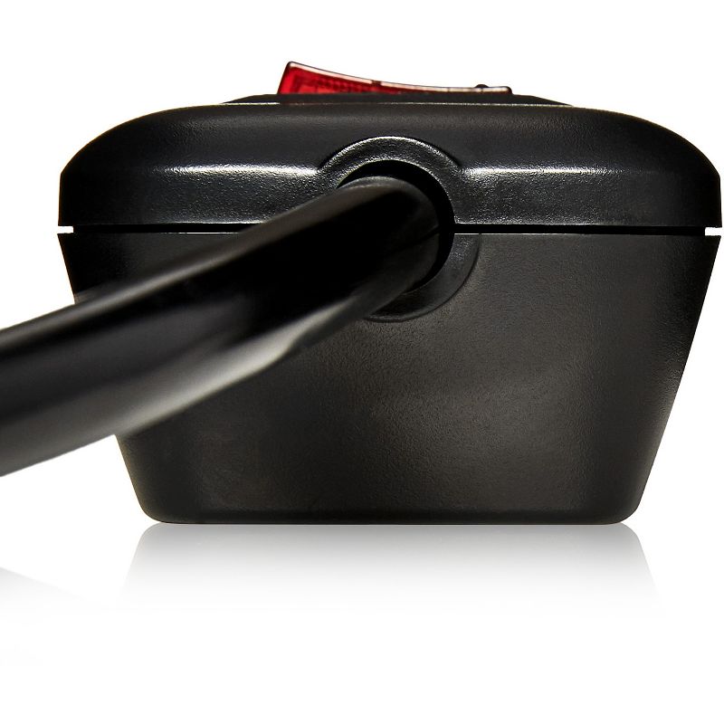 V7 6-Outlet Home/Office Surge Protector, 900 Joules - Black - 900 J - 120 V AC Input