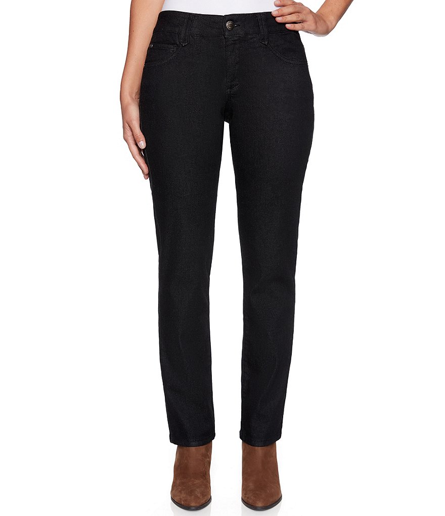Ruby Rd. Petite Size Super Soft Stretch Denim Straight Leg Pants
