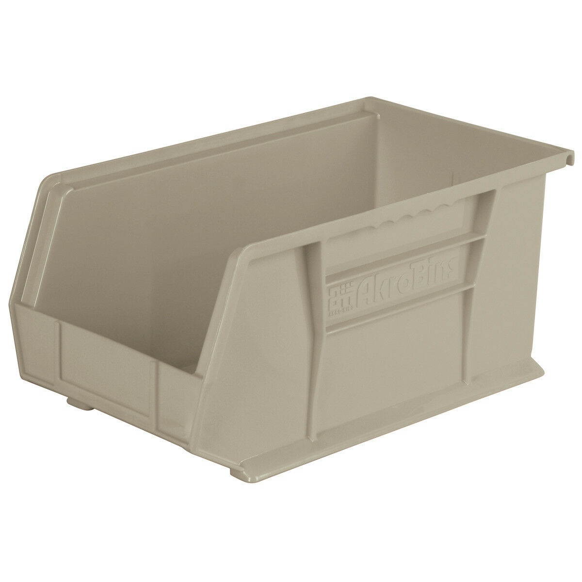 Akro-Mils 30240STONE Stone Stack & Hang Bin 7H x 8 1/4W x 14 3/4D 12/pk