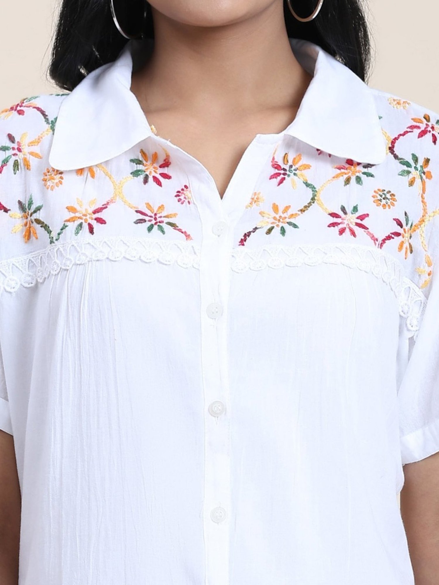 House Of Kari Hand Embroidery Chikankari Shirts