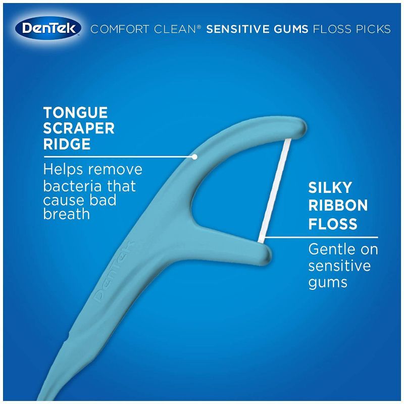 DenTek Comfort Clean Floss Picks For Sensitive Gums - 150ct