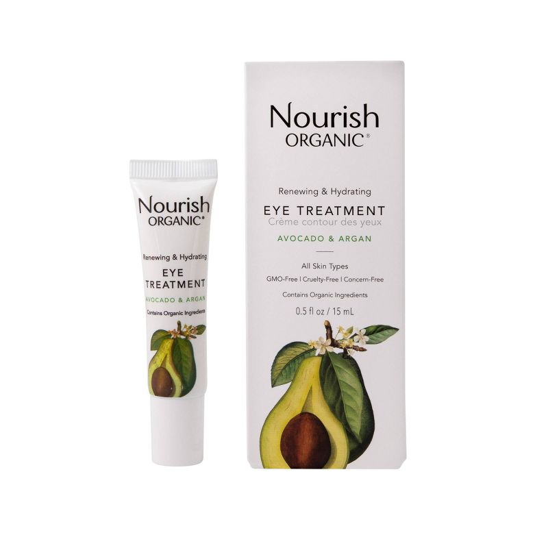 Nourish Organic Renewing & Hydrating Eye Cream - Avocado & Argan - 0.5 fl oz
