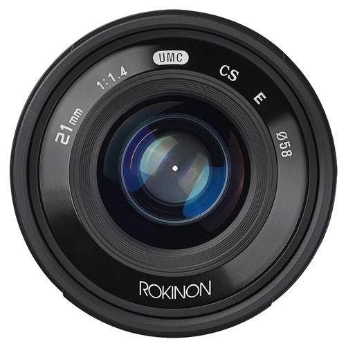 Rokinon 21mm f/1.4 Manual Focus Lens f/Sony E Mount Nex Series Cameras - Silver