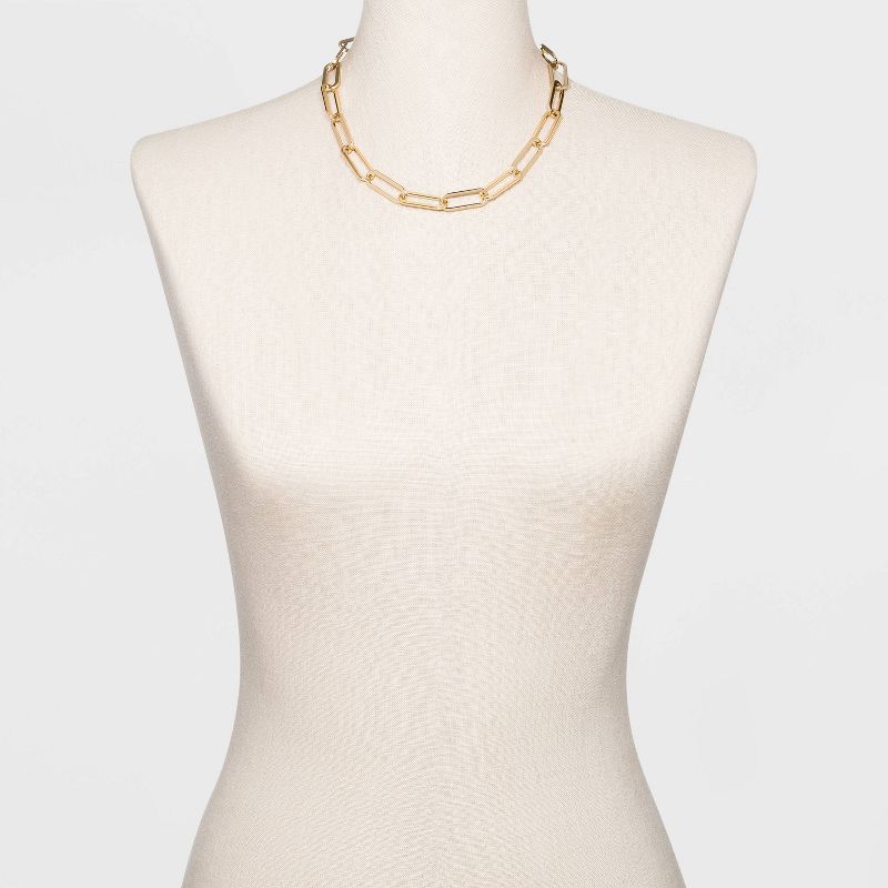 SUGARFIX by BaubleBar Link Chain Statement Necklace - Gold