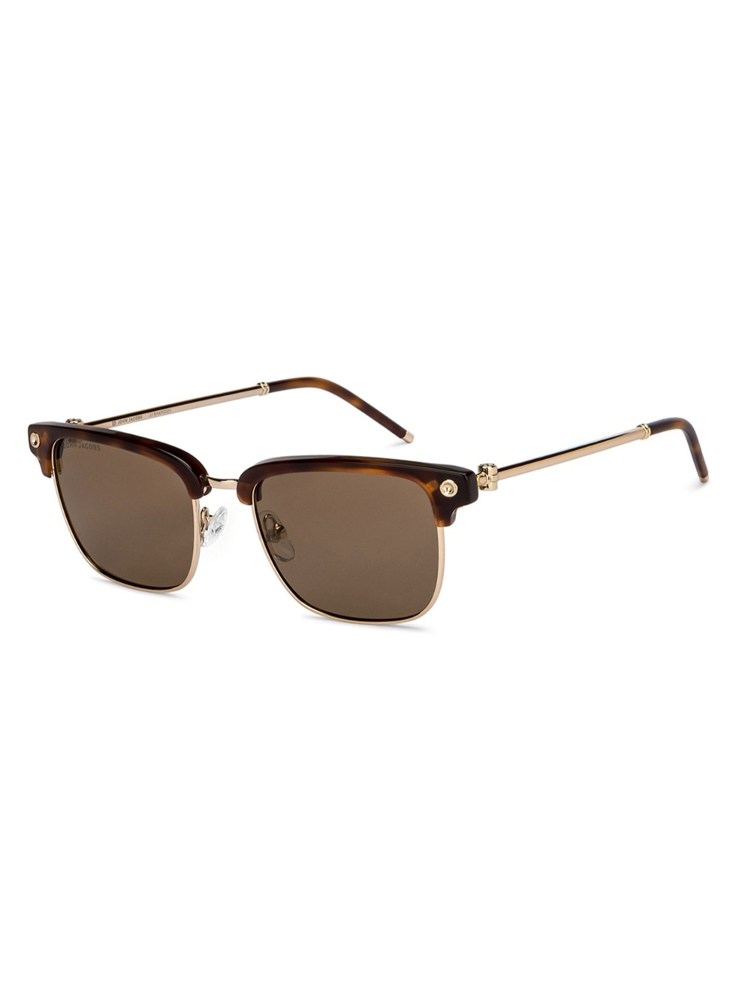 John Jacobs Brown Clubmaster Unisex Sunglasses