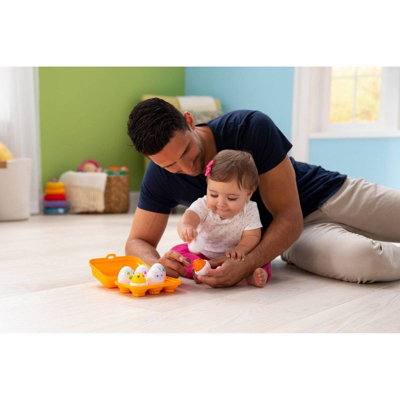 Lamaze Sort & Squeak Eggs Infant Toy