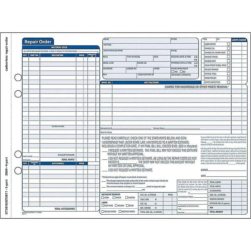 Adams Auto Repairs Book, 11.44L x 8.5W GT3810