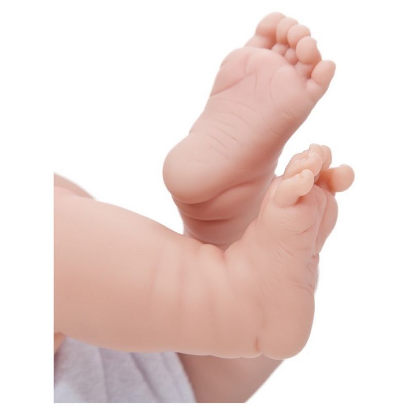 JC Toys La Newborn 14" Boy Baby Doll 5pc Set - Blue Romper