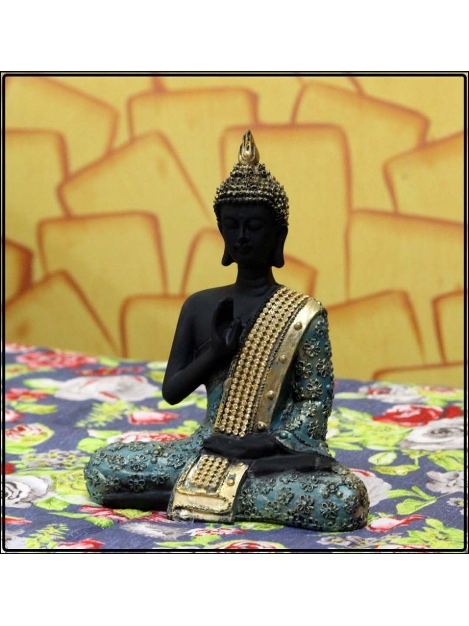 eCraftIndia Handcrafted Meditating Blessing Buddha