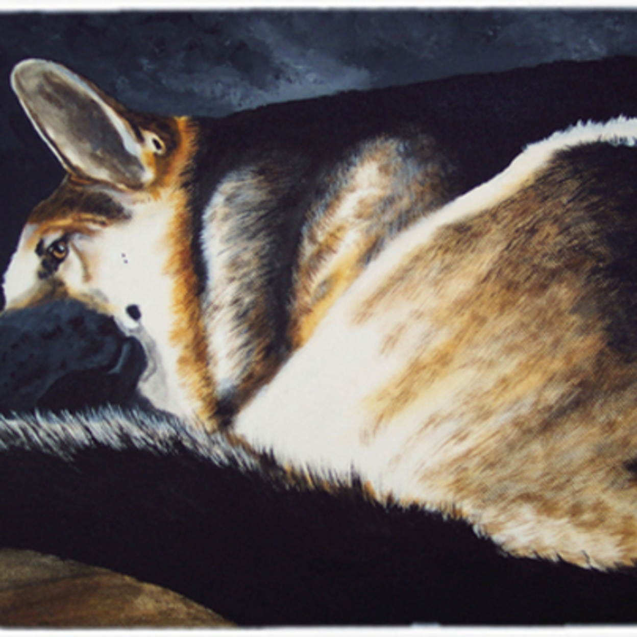 Day Dreamer German Shepherd Mouse Pad, Hot Pad or Trivet AMB1042MP