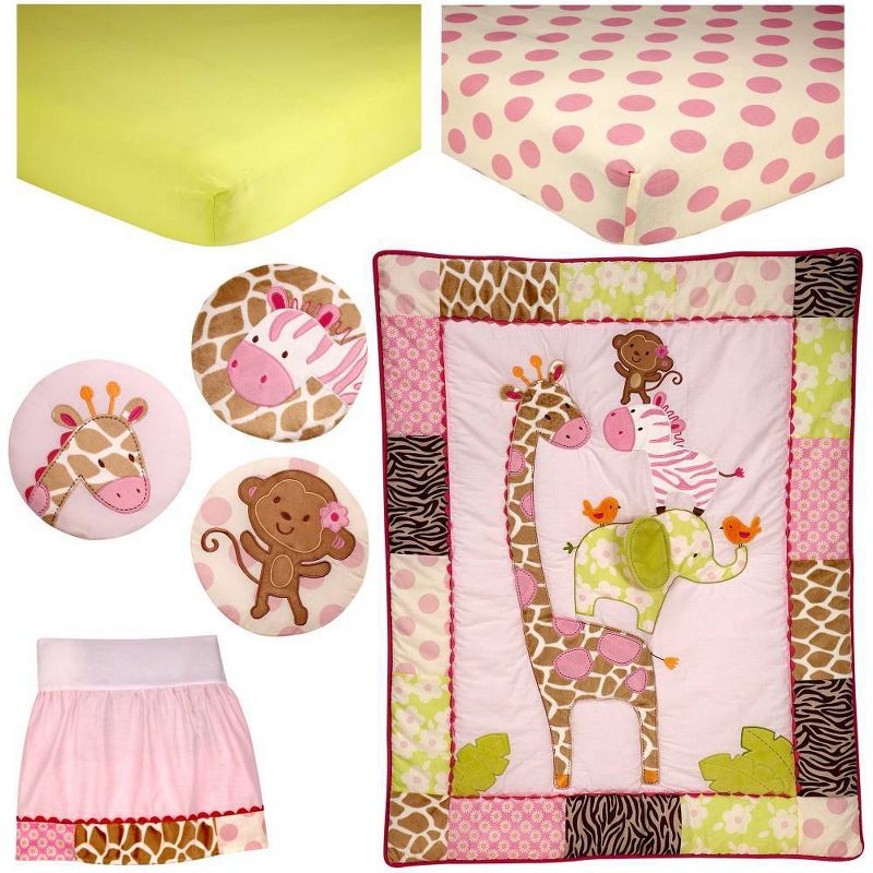 Carter's Jungle Collection Nursery Crib Bedding Set - 7pc