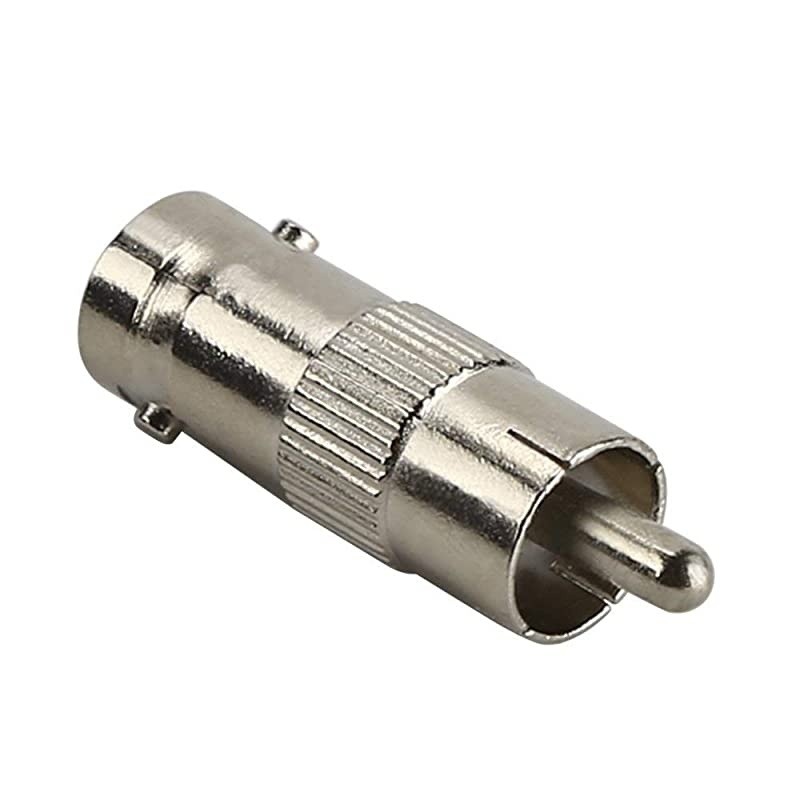BNC Female Jack to RCA Male Plug Adapter Straight Connector for CCTV Security Camera 10 Piece