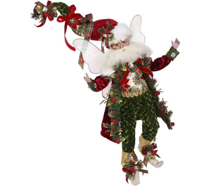 Mark Roberts Products 15" Red and Green Mark Roberts Kris Kringle Christmas Fairy Figure