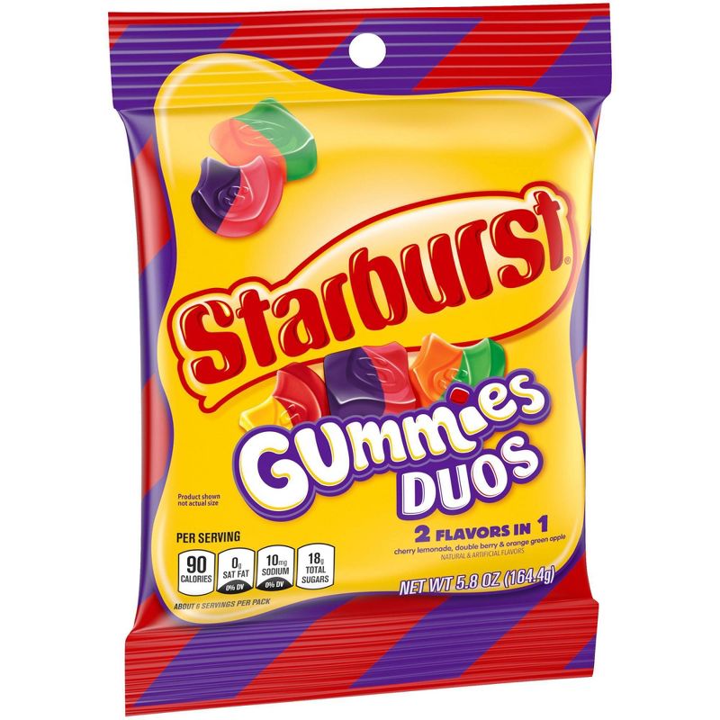 Starburst Duos Gummies Peg - 5.8oz