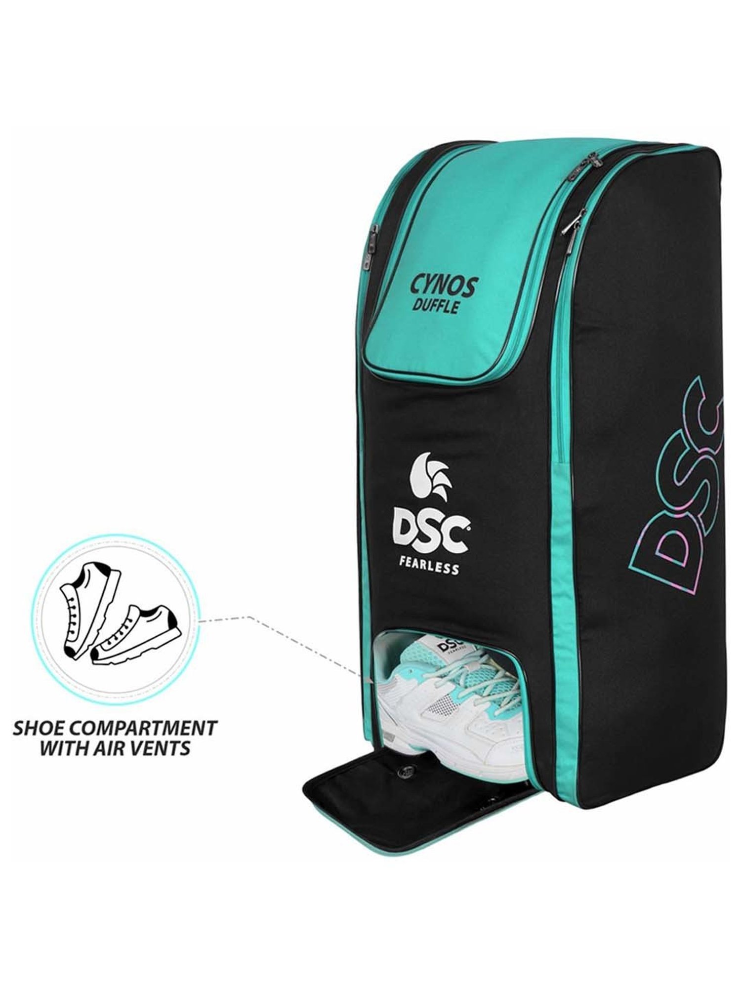DSC Cynos Wheelie Cricket Kit Bag Size - Free Size