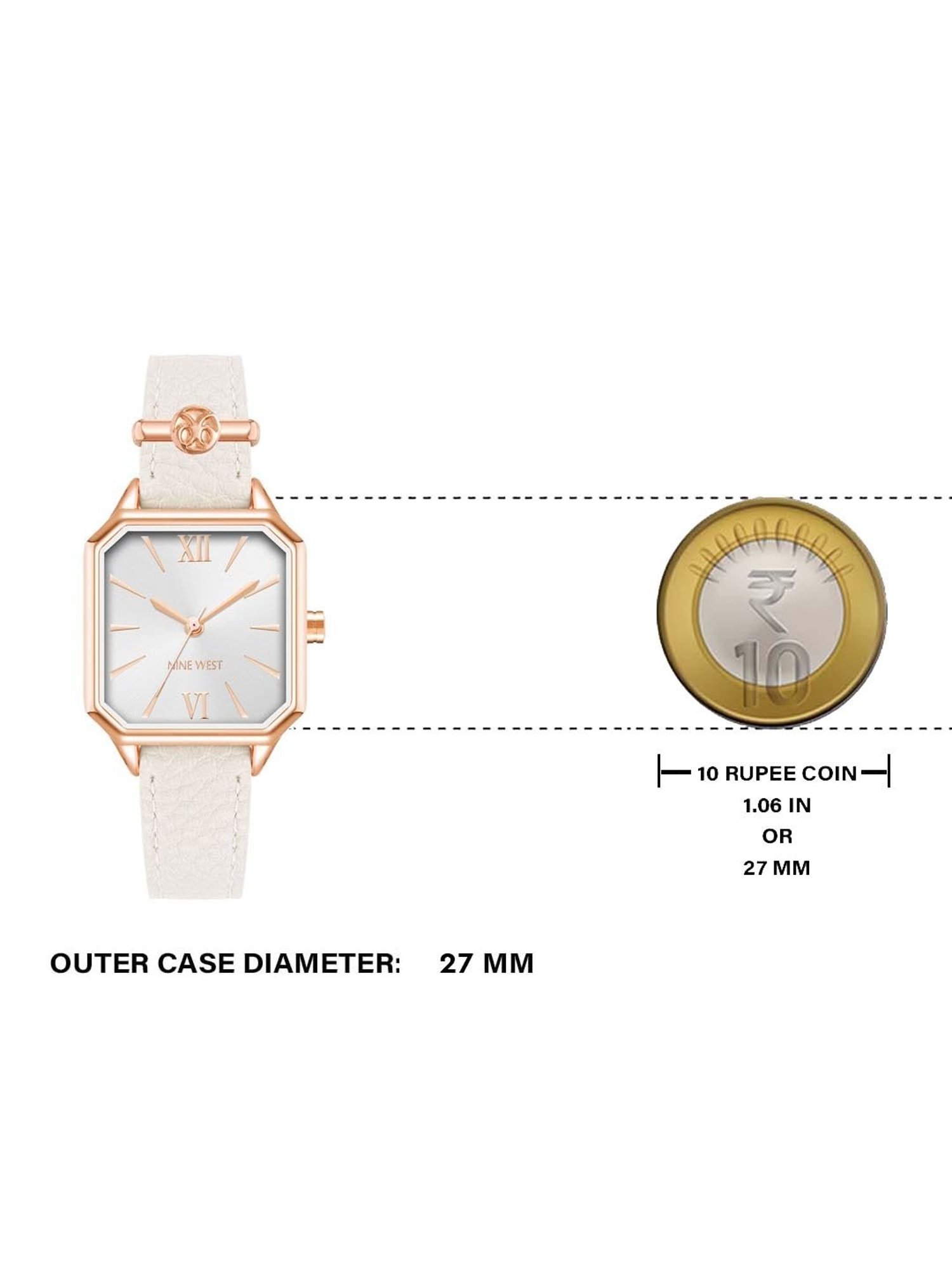 Nine West NW-2878RGWT Analog Watch for Women