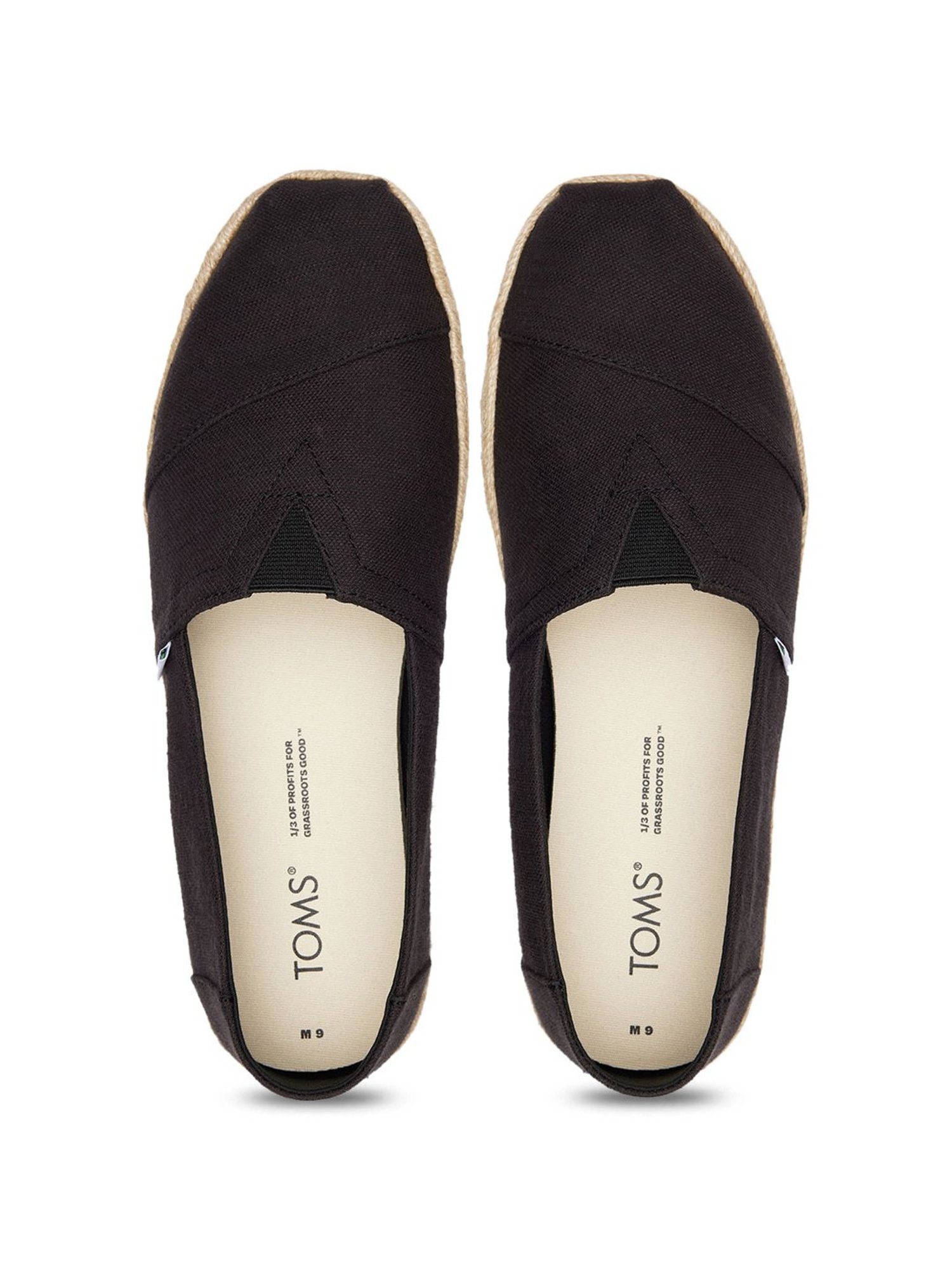 Toms Men's Alpargata Rope Black Loafers