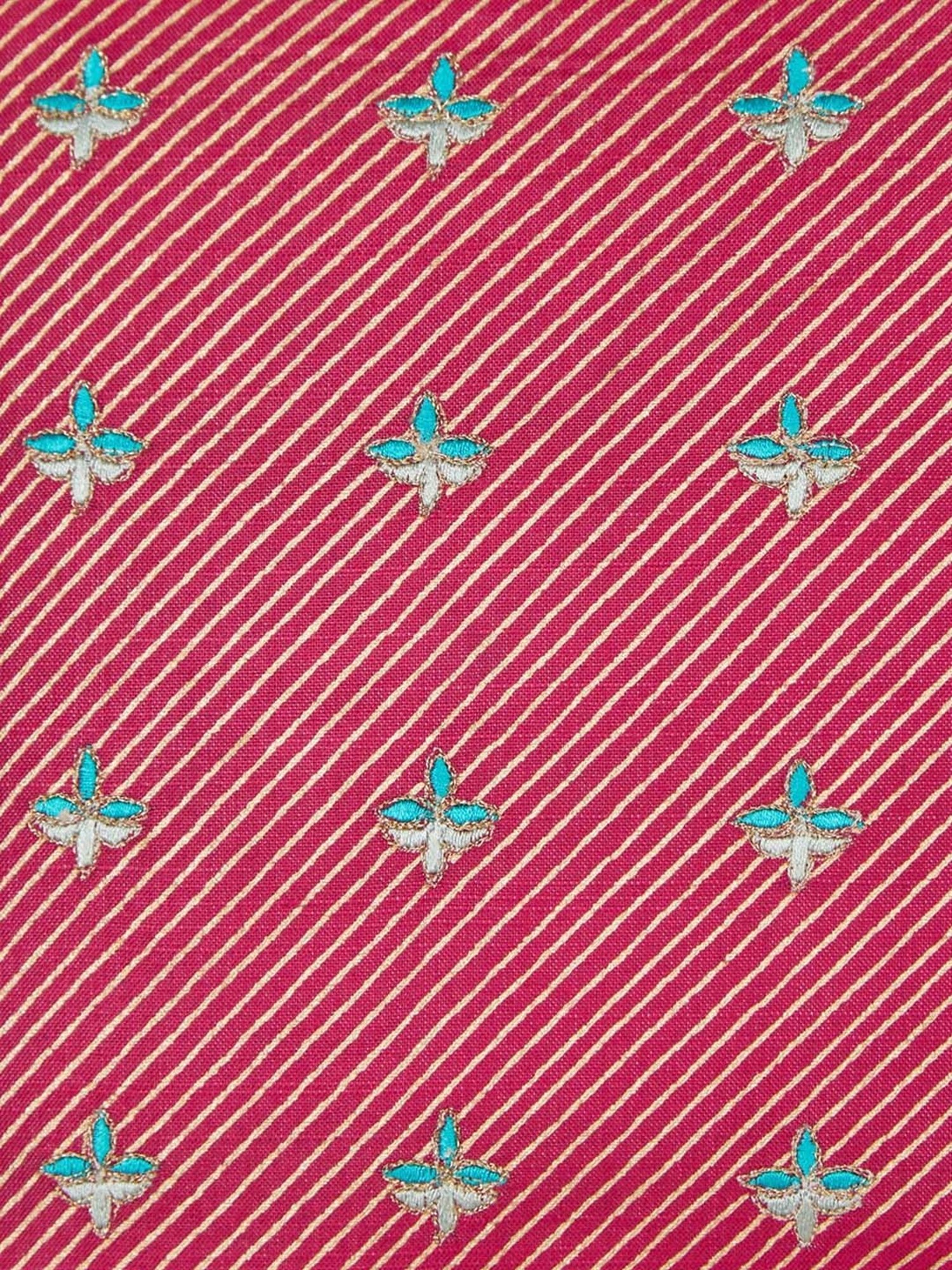 Fabindia Haveli Pink Viscose Cushion Cover