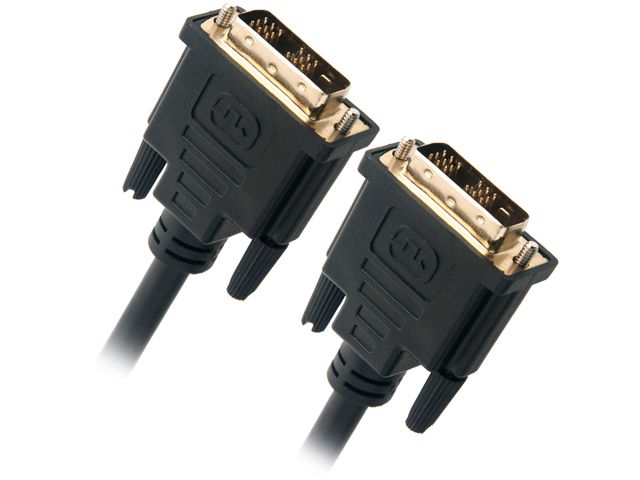 DAT 7321D Black Male to Male One DVI-D to DVI-D Single Link Cable