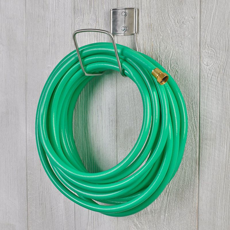 Liberty Garden Wall Mounted 125 Foot Garden Hose Butler Hanger Organizer (2 Pack)