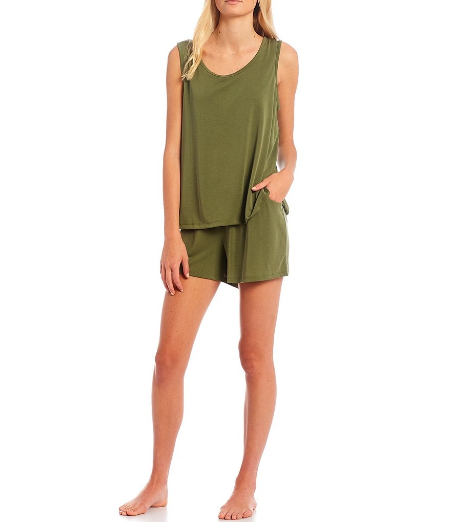 Nottibianche Easy Essentials Coordinating Solid Drawstring Sleep Shorts