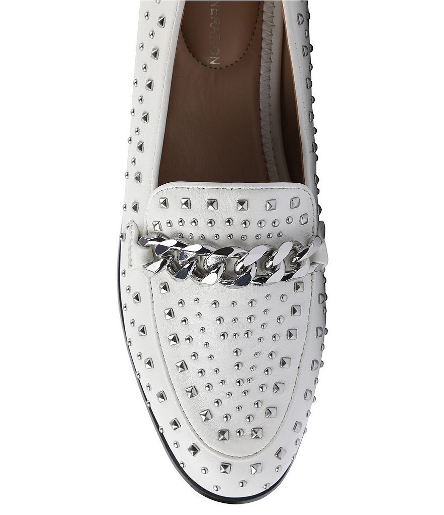 BCBGeneration Zelina Studded Leather Loafers