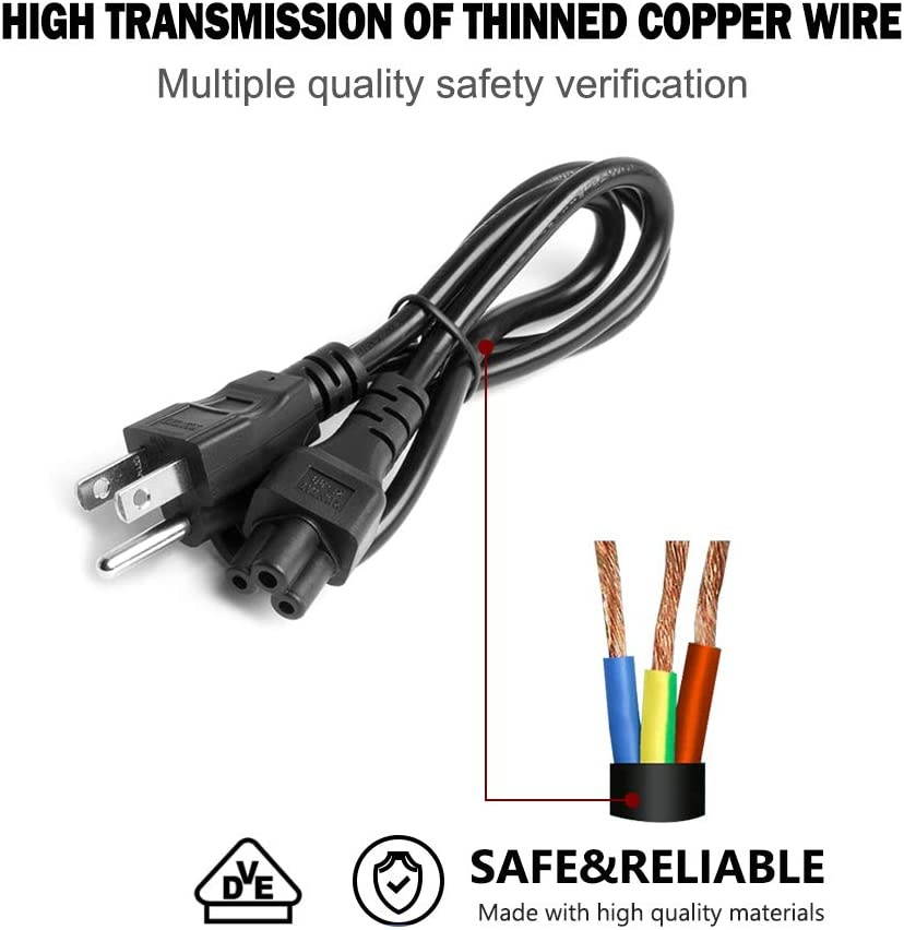 KFD AC Adapter Charger Power Supply for HP Officejet 100 150 Mobile Printer Power Cord L411 L411a L 411 411a Cn551ab1h Cn551a#b1h Replacement US Cable Plug