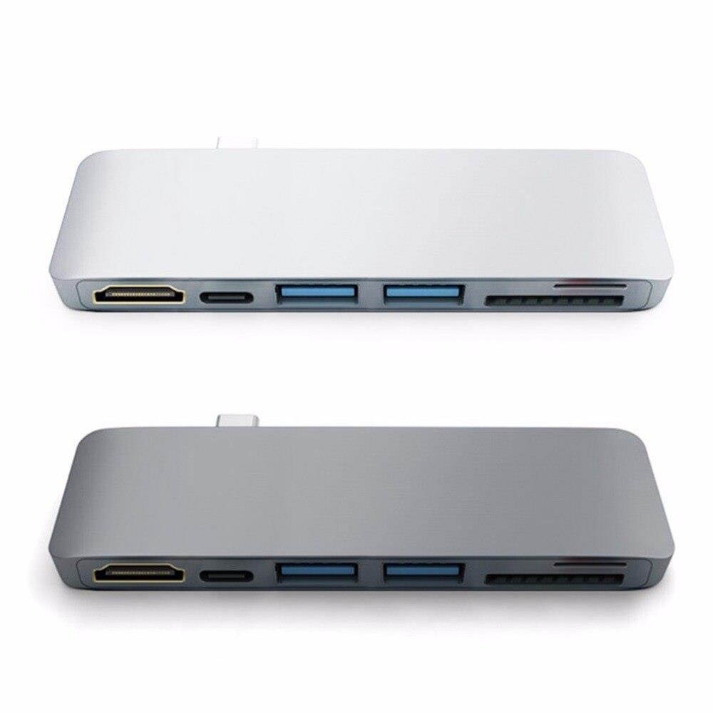 USB 3.0 Hub, Portable SuperSpeed 4 Port USB 3.0 Hub with Built-in Cable , USB Extension Multi-function USB Dock Hot Swapping Support for  Mac, PC, USB Flash Drives and Other Devices