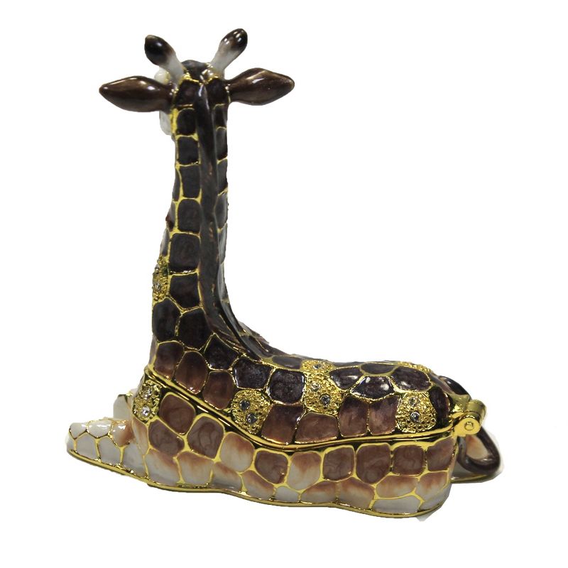 Hinged Trinket Box 2.5" Giraffe Box Long Neck Magnetic  -  Decorative Figurines