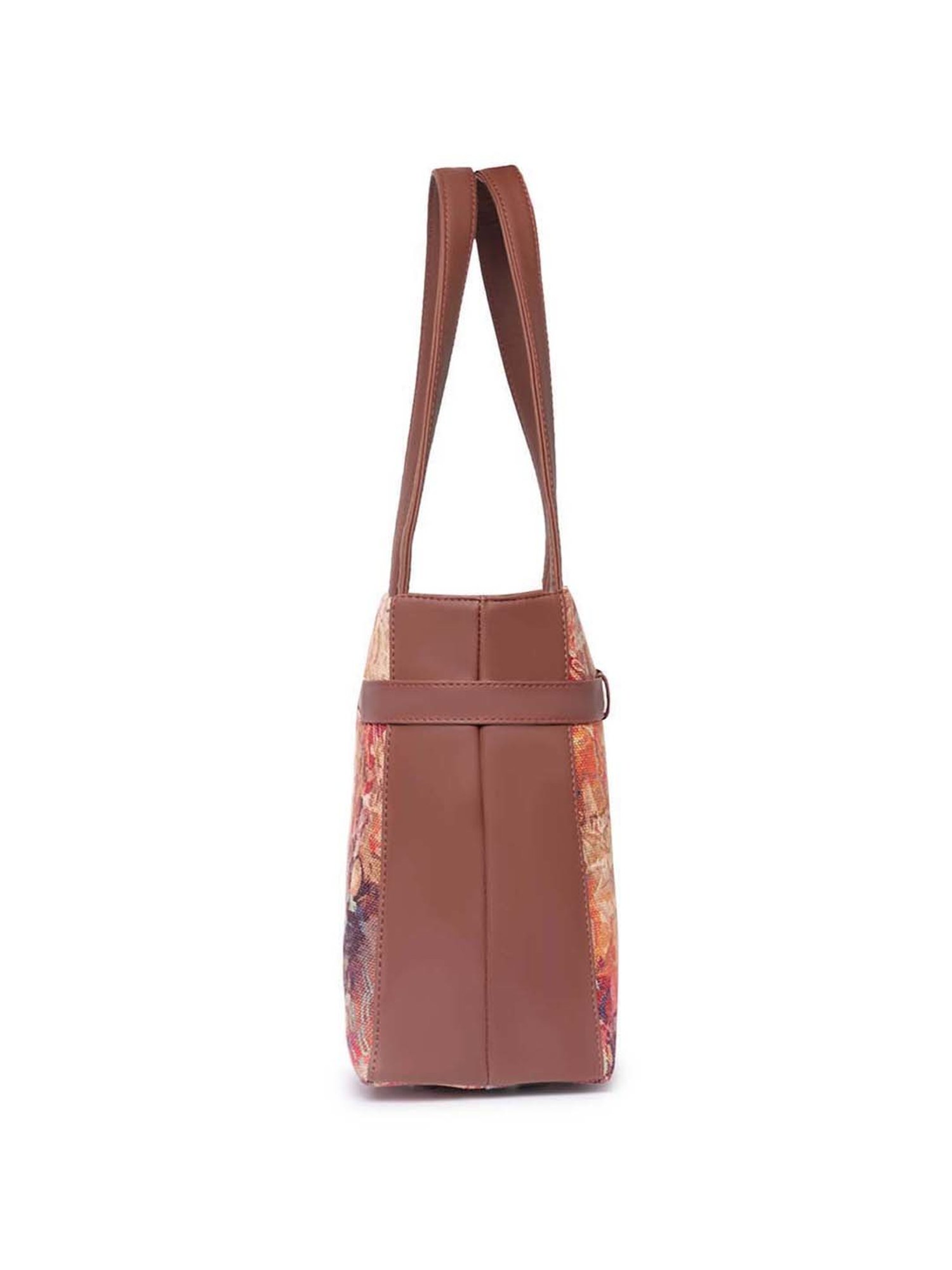 ZOUK Multicolor Printed Large Laptop Tote Handbag