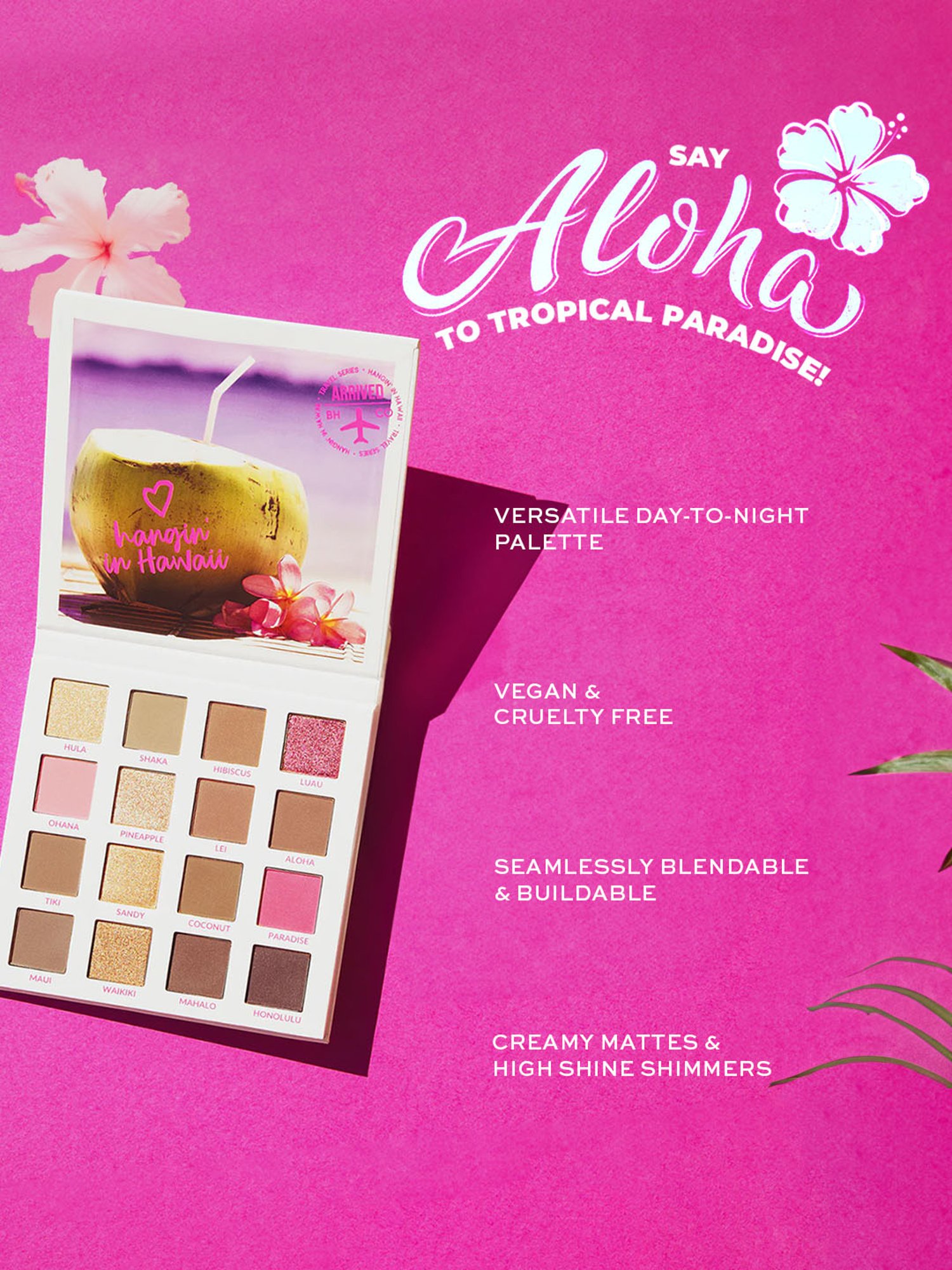 BH Cosmetics Hangin' In Hawaii Eyeshadow Palette - 16 gm