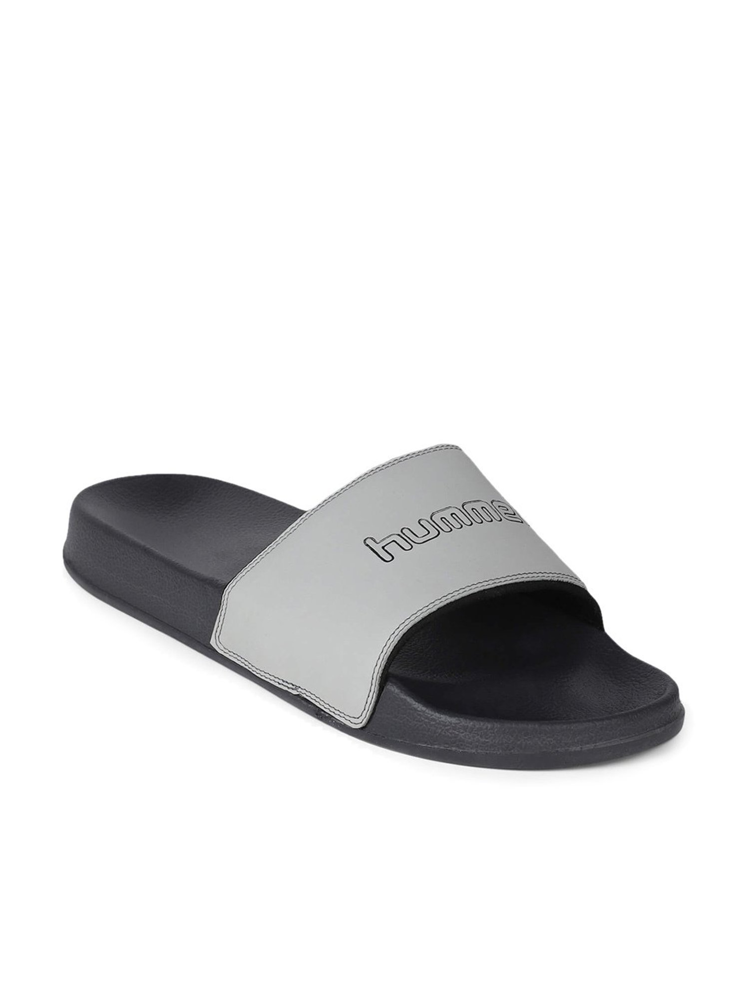 Hummel Men's Classic Grey Slides
