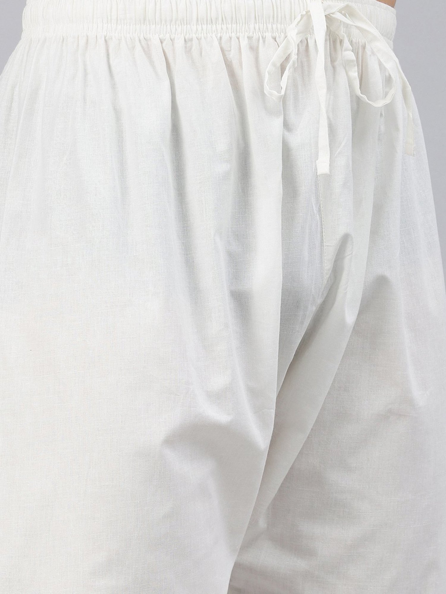 Manthan Green & White Regular Fit Kurta & Pyjamas Set