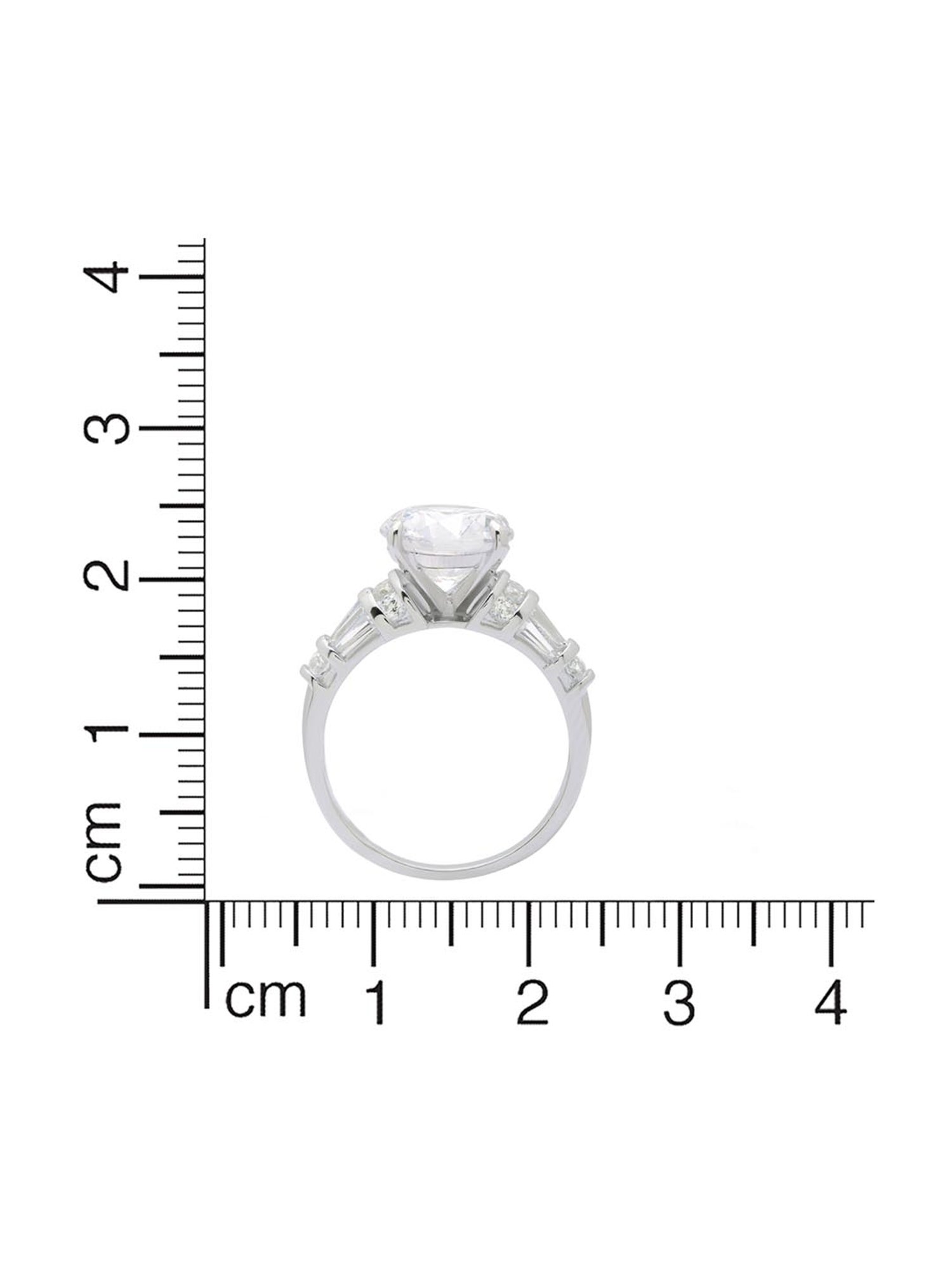 Anayra 92.5 Sterling Silver Sparkling Ring for Women