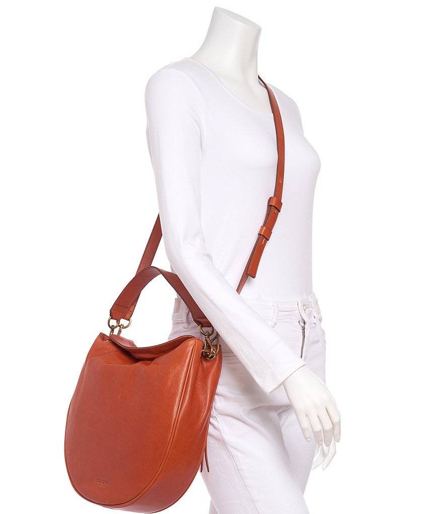 Margot Jace Leather Hobo Crossbody Bag