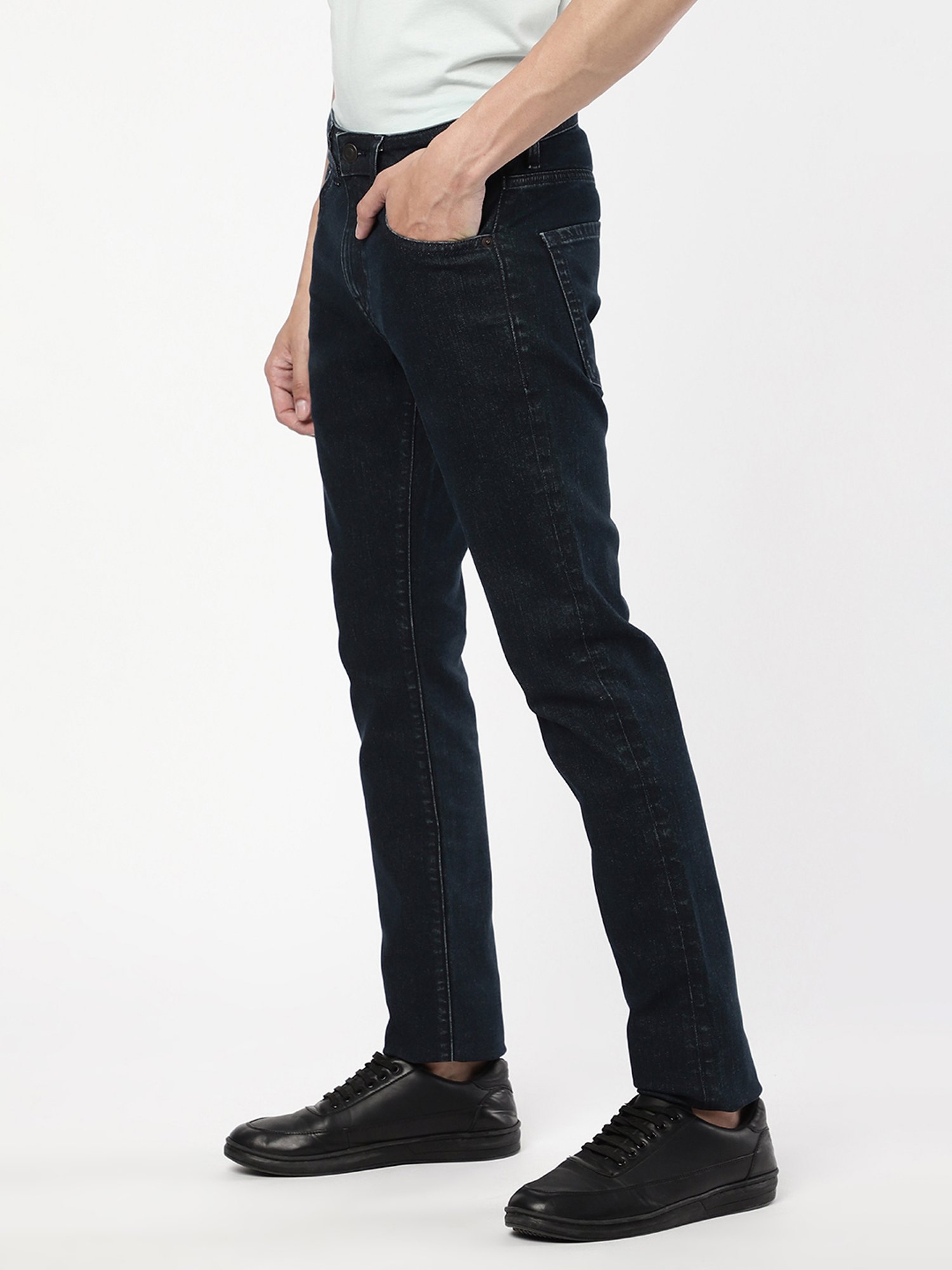 Passion Dark Blue Slim Fit Lightly Washed Jeans