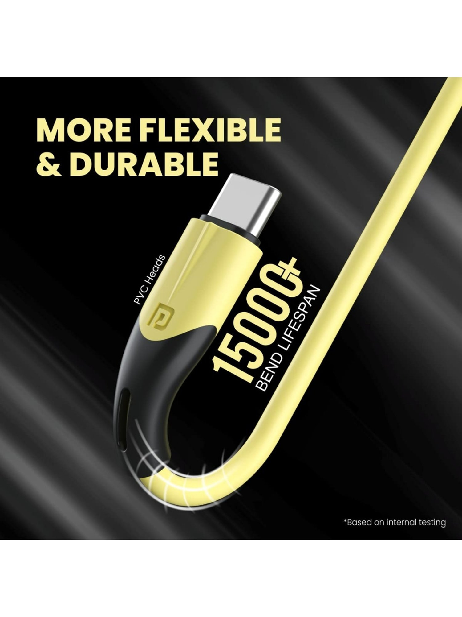 Portronics Konnect Way Type C Charge (Yellow)