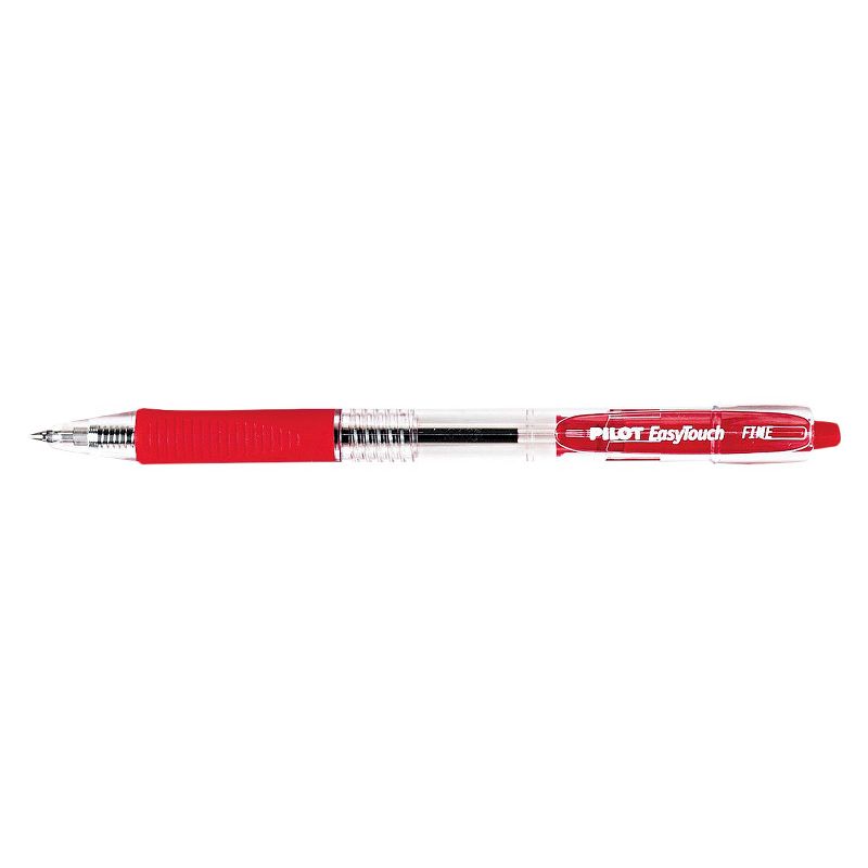 Pilot 12ct Easytouch Retractable Ballpoint Pen Fine Point 0.7mm Red