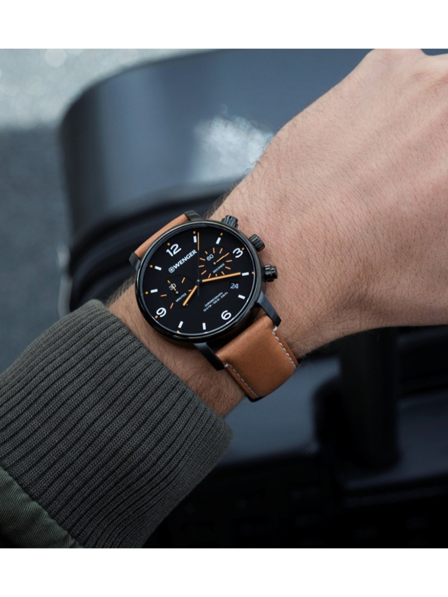 Wenger Swiss Made 01.1743.113 Urban Metropolitan Analog Watch for Men