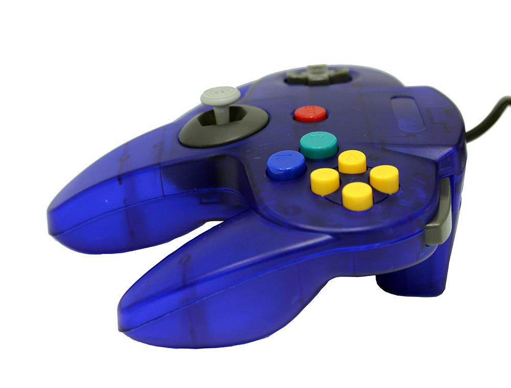 Transparent Blue Replacement Controller for Nintendo N64 by Mars Devices