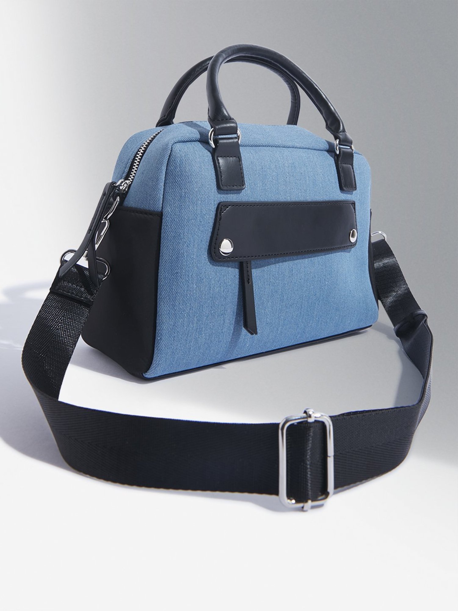Westside Blue Denim Hand Bag